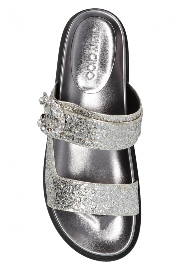 Jimmy choo glitter on sale slides